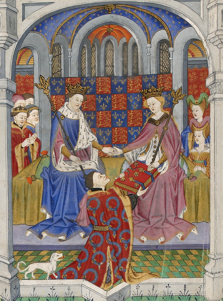 Margaret and Henry in the Talbot Shrewsbury Book. British Library Royal 15 E vi (https://www.bl.uk/collection-items/margaret-of-anjou-in-the-talbot-shrewsbury-book)