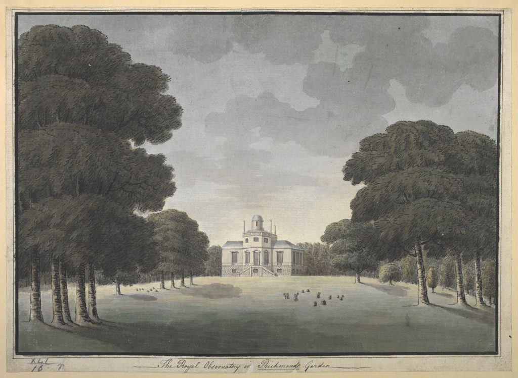 The Royal Observatory at Richmond Gardens, by John Spyers. BL Maps K.Top.41.16.r. CC-By-NC 4.0